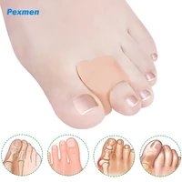 pexmen 2pcs gel toe separators for overlapping toes bunions big toe alignment corrector and spacer for men and women