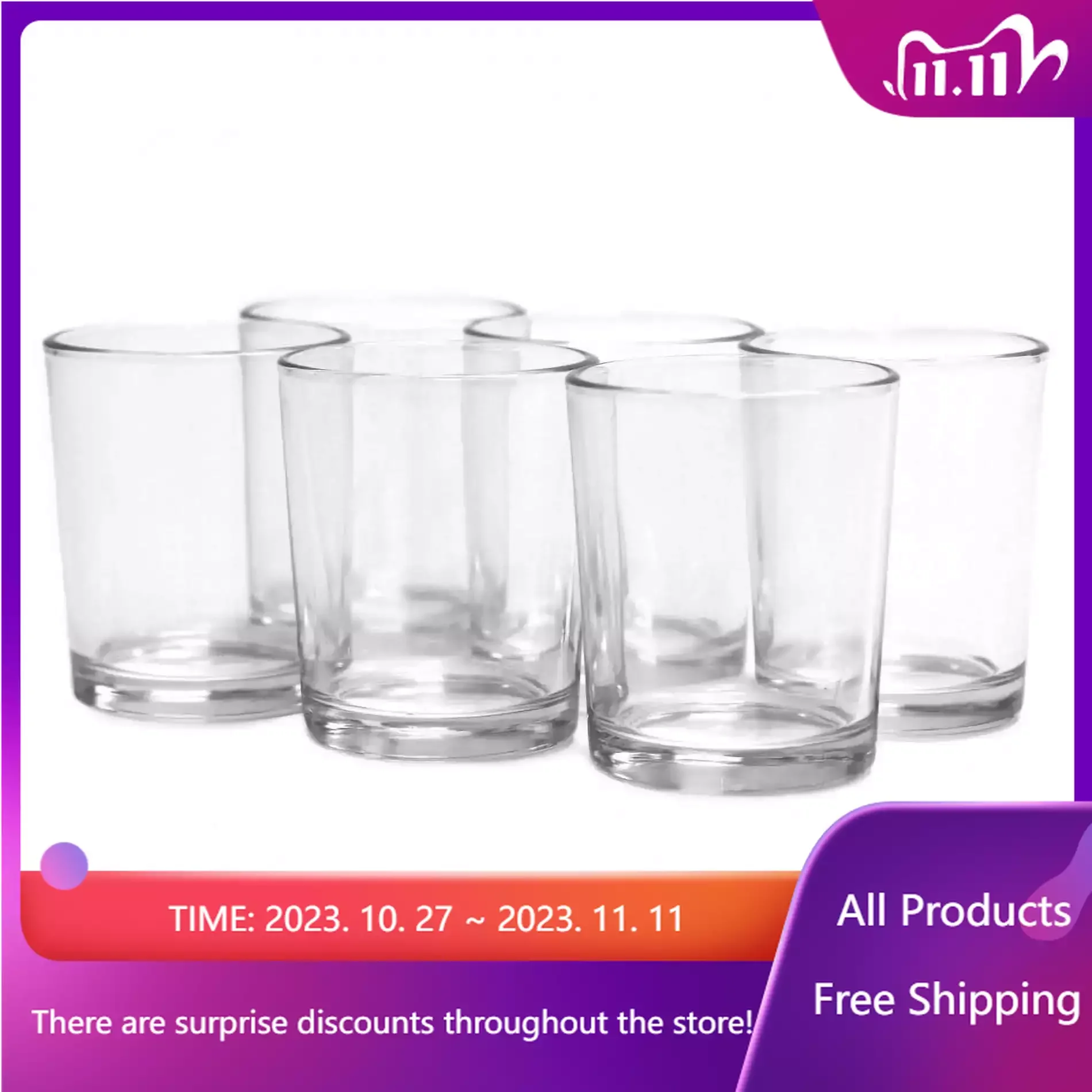 

DIY Wedding Candle Holder, Clear Glass, Pack of 12