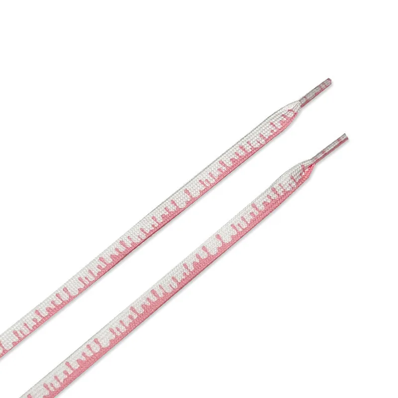 Flat Ice Cream Shoelaces No Tie Shoelace Colorful Print Gradient Shoe Laces For Sneakers Classic Polyester Shoelaces For Unisex