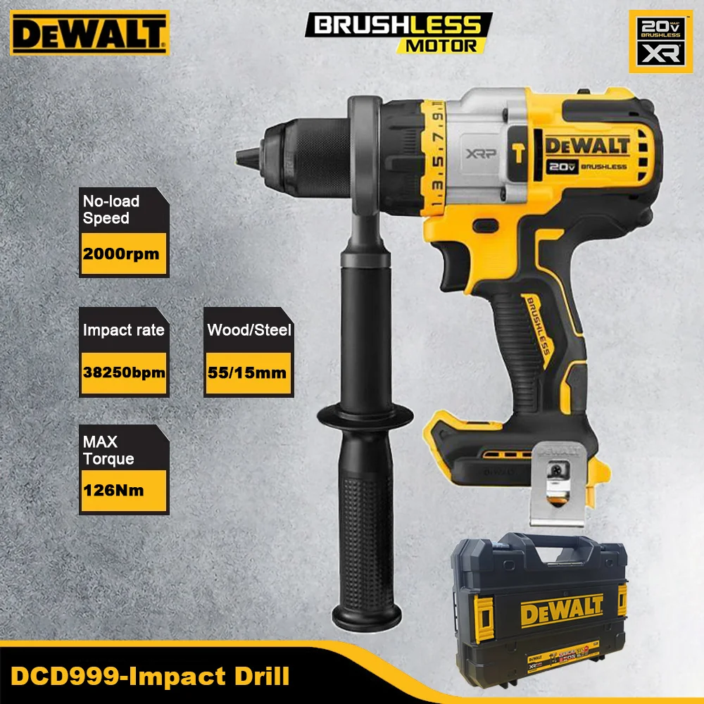 Dewalt DCD999 Wireless Impact Drill Rechargeable With ToolBO