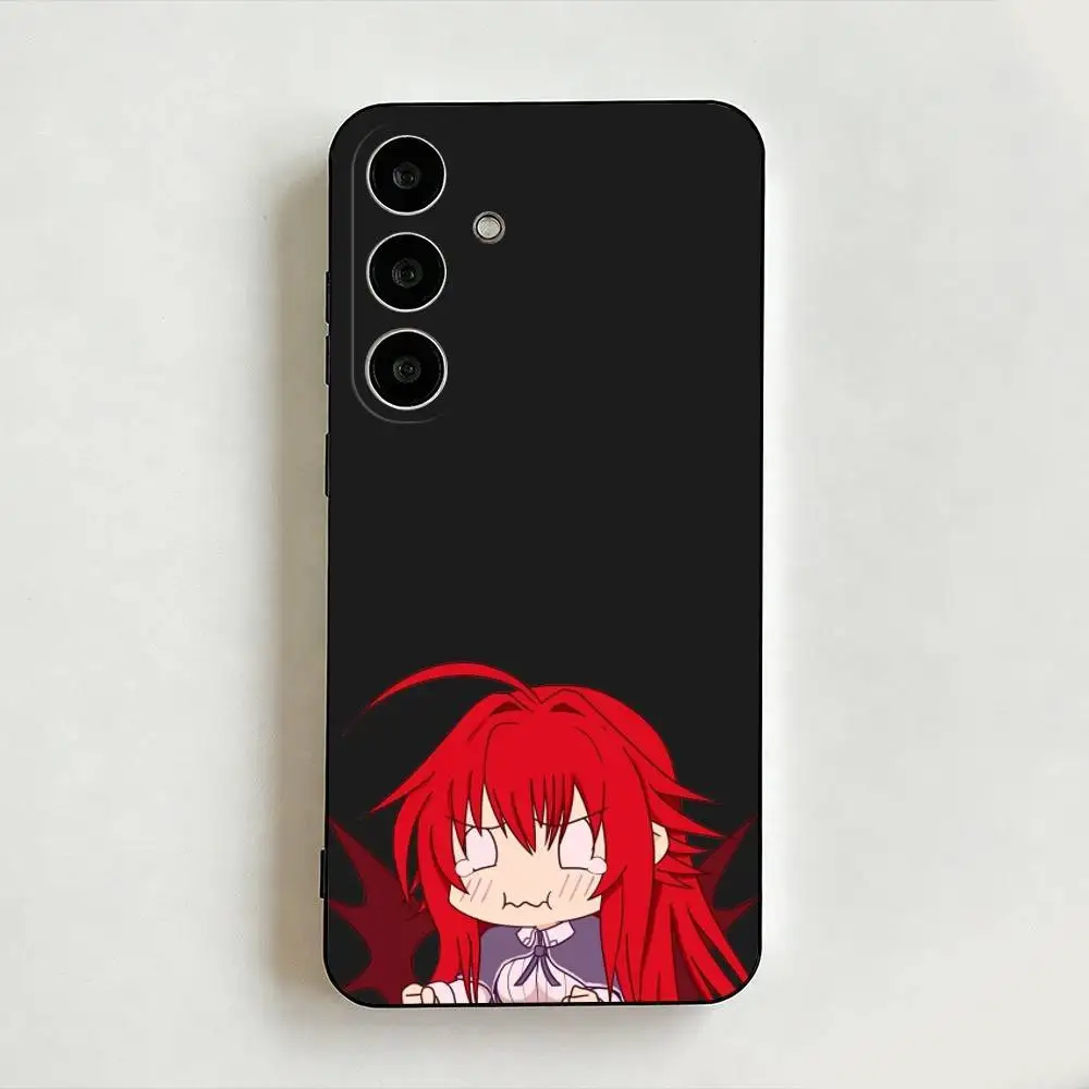 Фото Чехол для телефона Rias Gremory High School DxD для Samsung Galaxy A73, A72, A71, A70, A53, A52, другие модели, мягкий черный чехол. №1