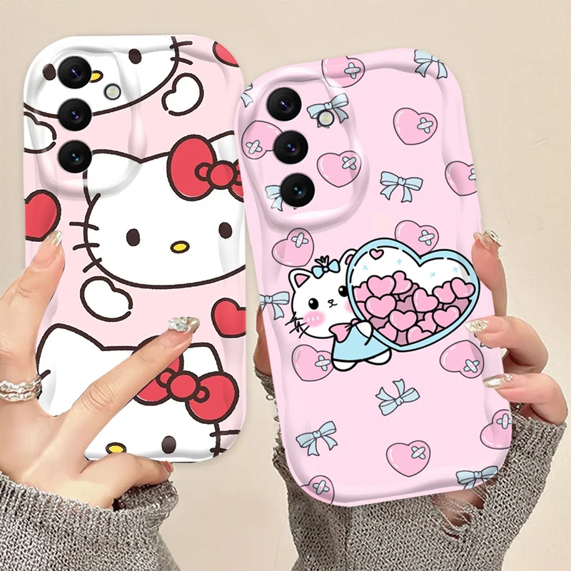 Hellokitty милая мультяшная розовая девушка для Samsung A55 A54 A53 A52 A35 A34 A33 A32 A25 A24 A23 A22 A21S A15 A13