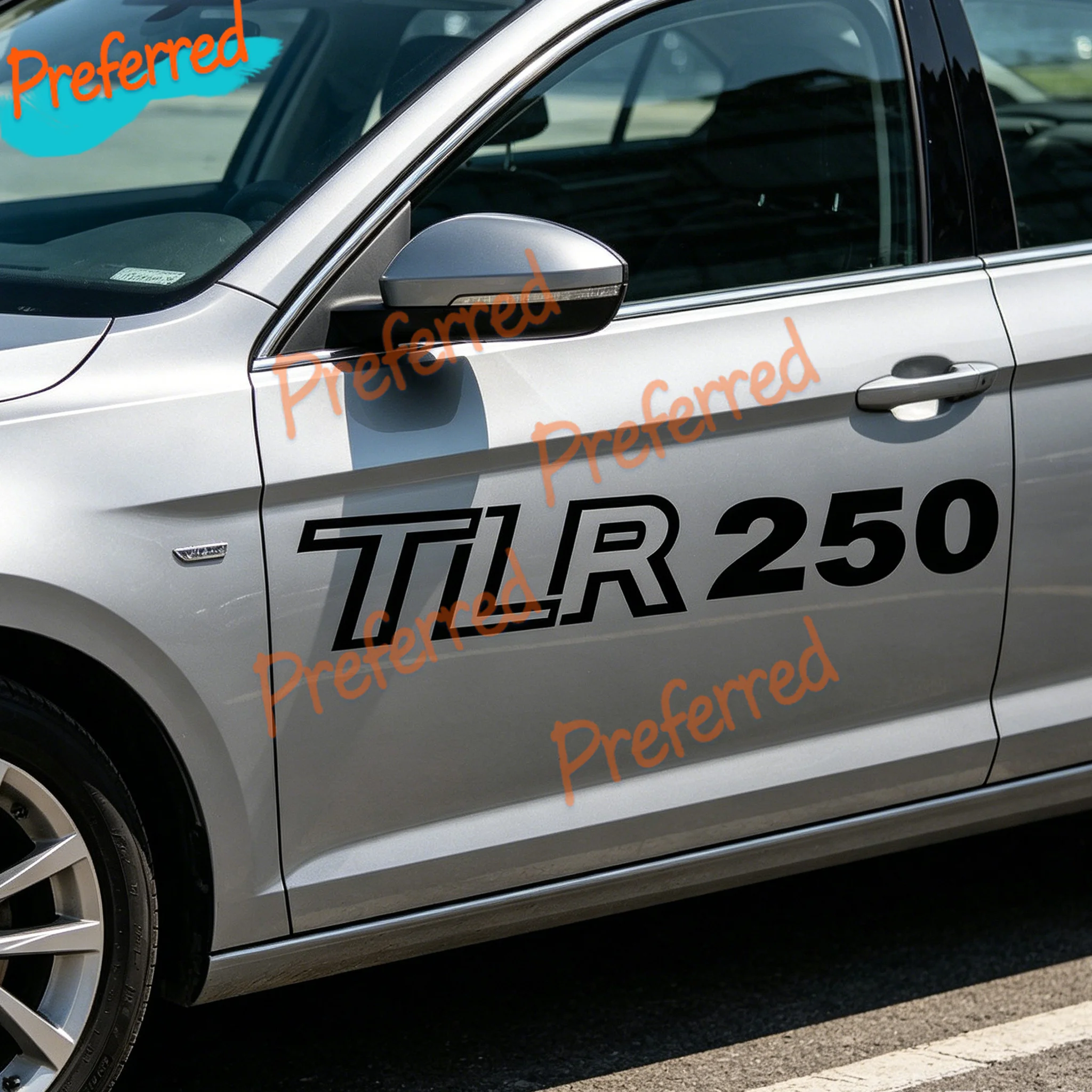 Фото 2 наклейки на боковые панели TLR 250, пара, для Trial/Twinshock, с возможностью индивидуальной настройки размера, без фона №3