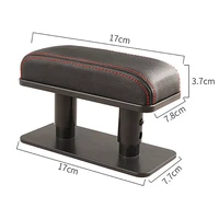universal car armrest cushion pu leather elbow support mat main driver co pilot position anti fatigue armrest arm protective pad