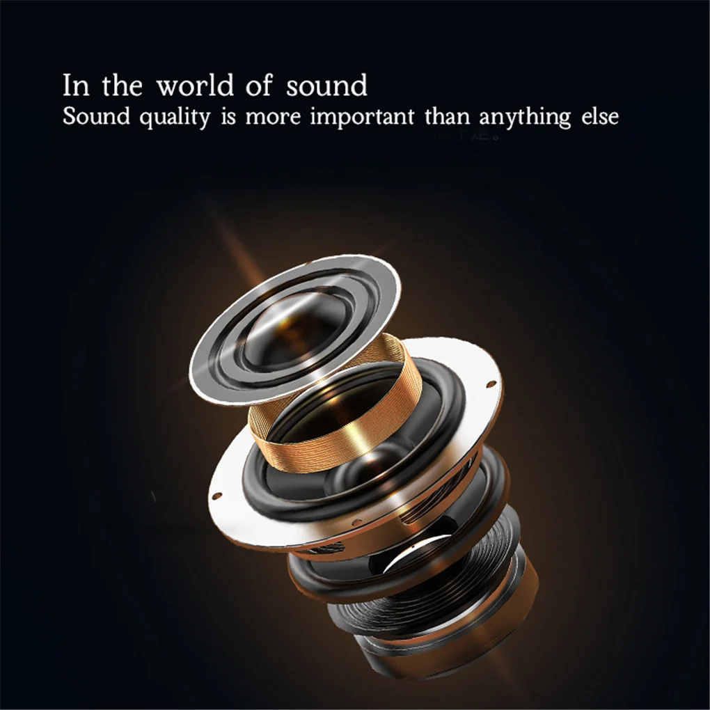 

Wireless Speaker Deep Bass Stereo Sound Audio Hanging Neck Bluetooth-compatible Speaker Black