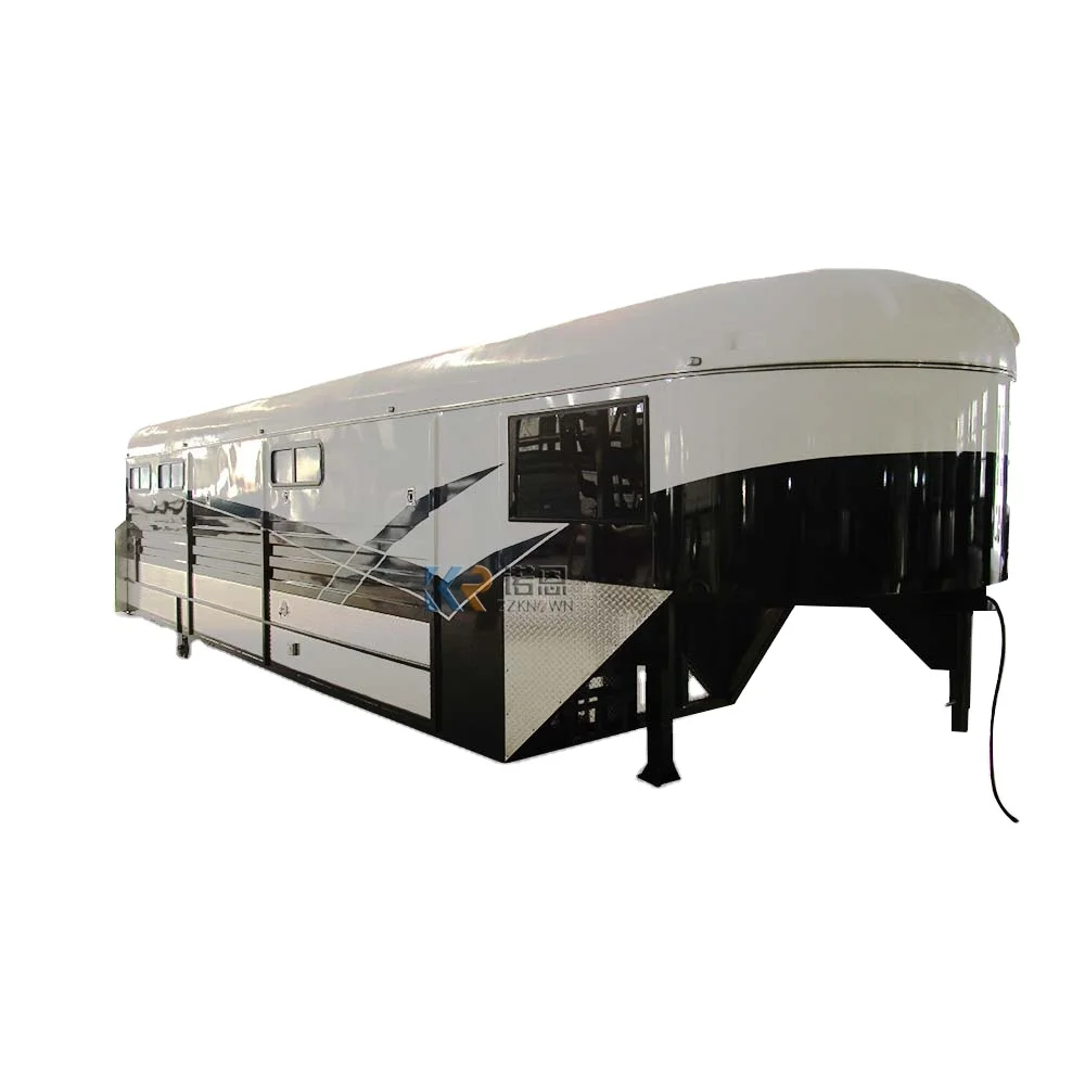 

Deluxe Horse Trailer Customized Horses Transport Delivery Horse Floats Australian Standards with Water System