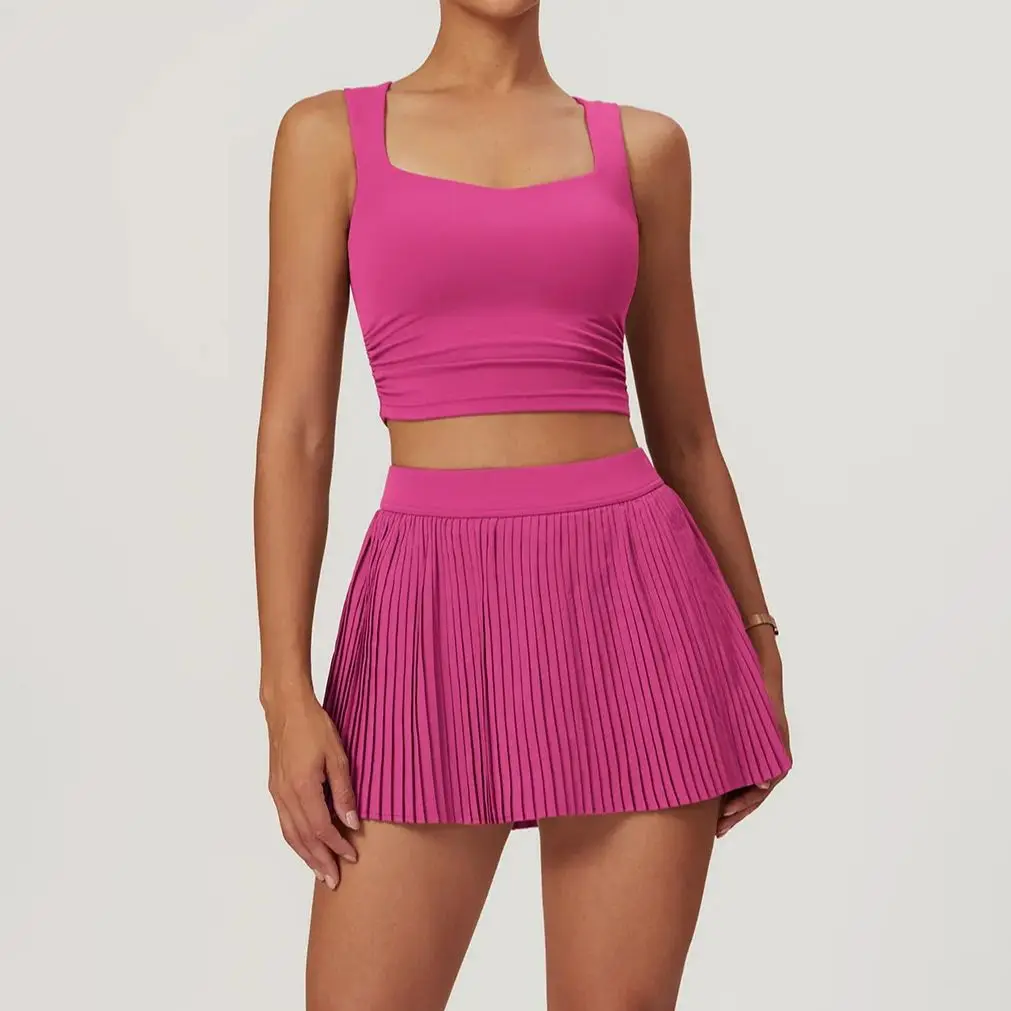 MODITIN 2024 летний спортивный комплект красивый бюстгальтер майки Сексуальная