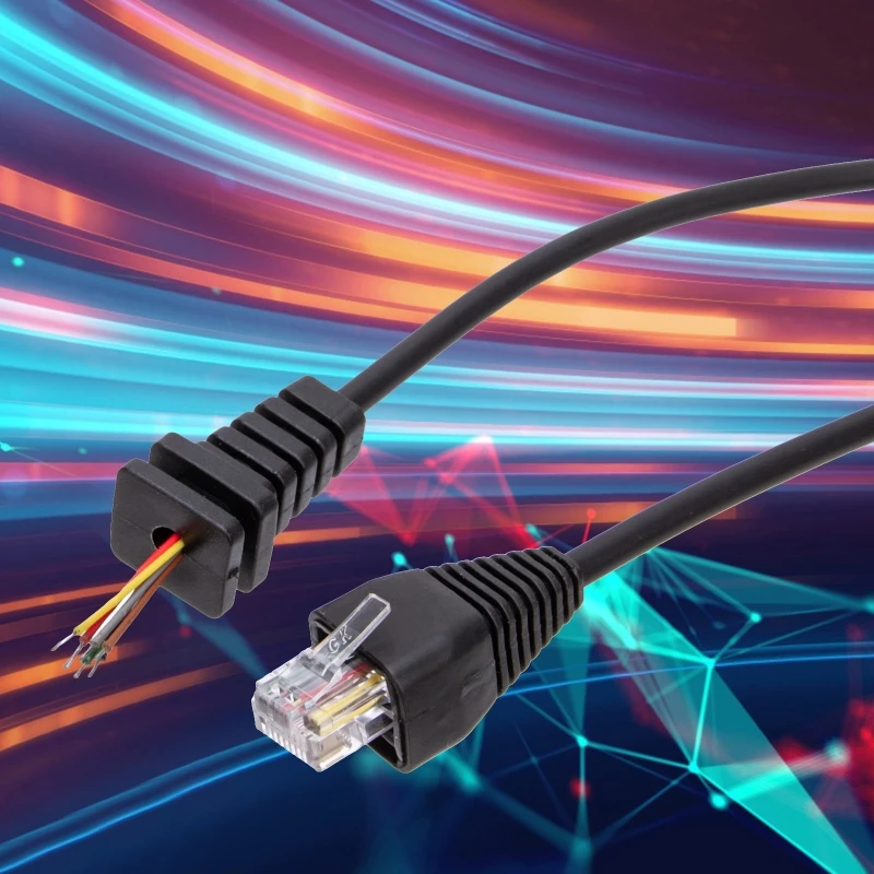 Фото Кабель для мобильного радио совместимый с YaesuVX2108 VX2208 RJ45 8 контактов ручной Кабель для мобильного радио совместимый с YaesuVX2108 VX2208 RJ45 8 контактов ручной