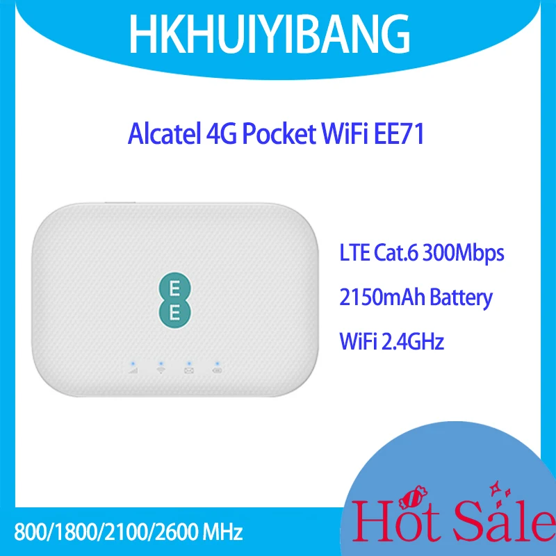 Разблокированная беспроводная мобильная точка доступа Wi-Fi Alcatel EE71 CAT6 300Mbps 4G LTE Pocket WiFi