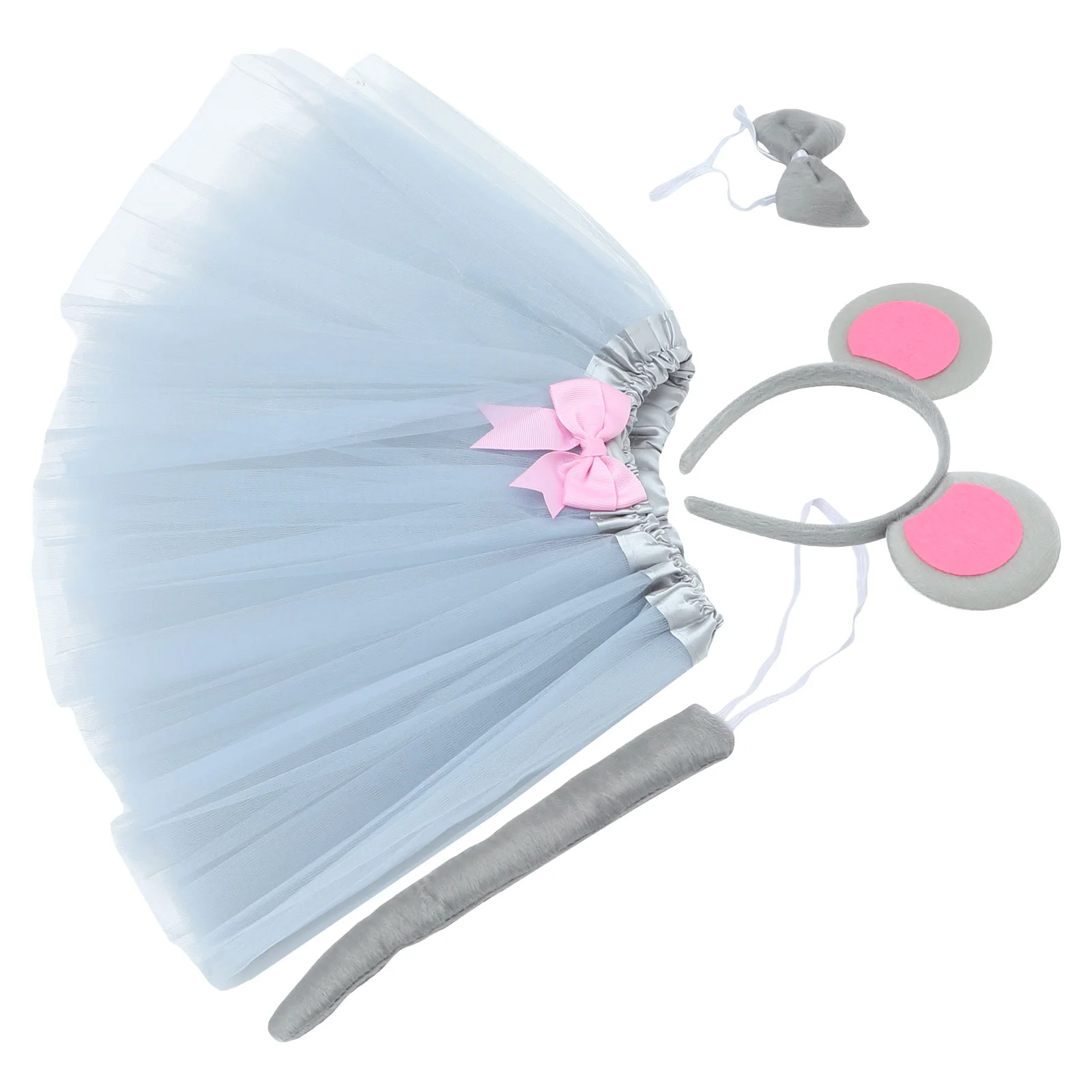 

Mouse Headband Set Animal Costume Accessories Kindergarten Halloween Kids Cosplay Rat Ears Girls Clothes Kit Tail Props