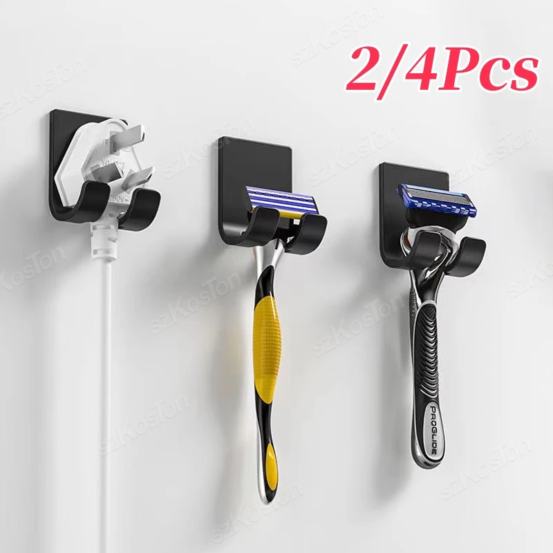 Держатель для бритвы душа настенные клейкие крючки подвешивания ванной комнаты