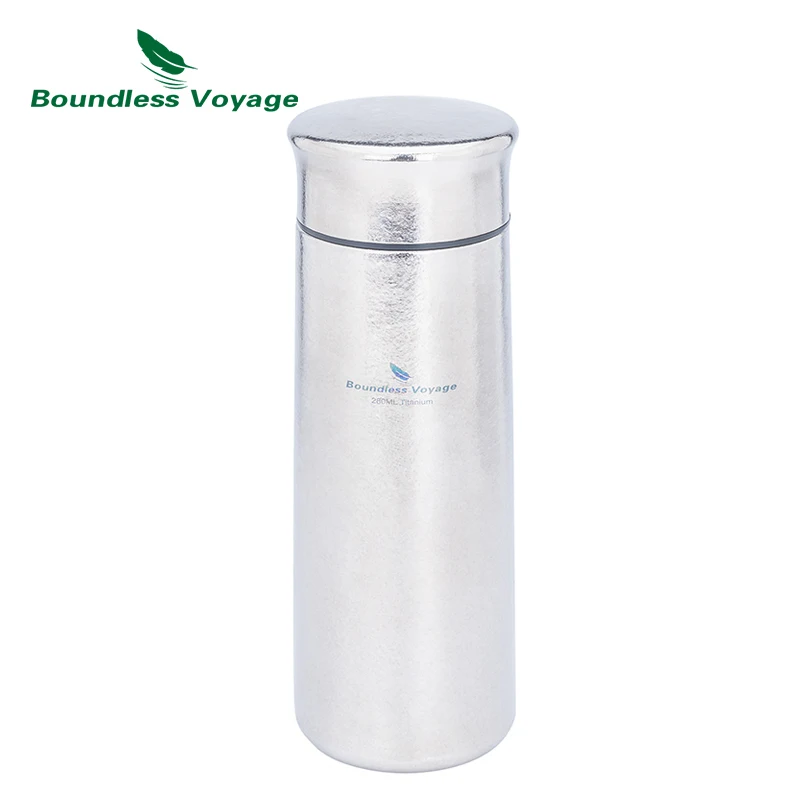 Boundless Voyage Герметичная бутылка из титана с двойными стенками и вакуумной