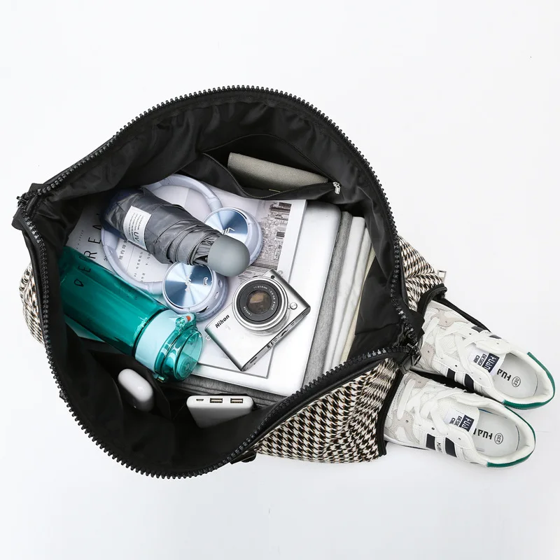 Fashion Pliad Women Handbag Bag Large Travel Bags Carry-on Luggage Duffle Bag Women Suitcase Tote Weekend Shoulder Bag