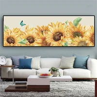 modern sunflower 5d full drill diamond painting posters wall art painting picture living room bedroom home decor cross stitch