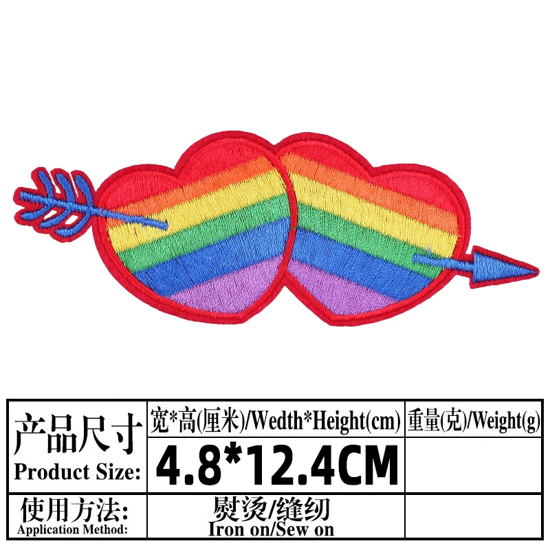 Термоклейкие нашивки с вышивкой радужные геи бисексулы трансгендеры ЛГБТ для