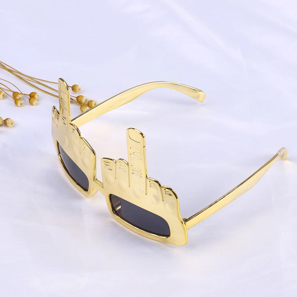 2 шт. солнцезащитные очки забавные со средним пальцем безрамочные креативные для