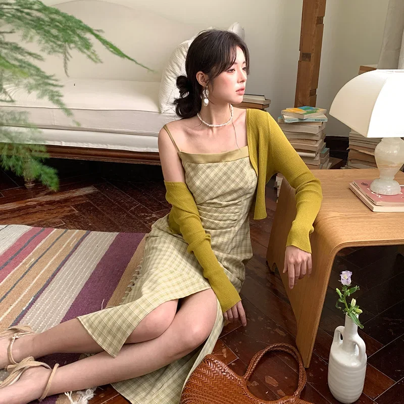 XiuXiangXiang Thirteen Row 2024 Summer New Solid Color Long Sleeve Knitted Cardigan Women's Versatile Sun Protection Cover Ups