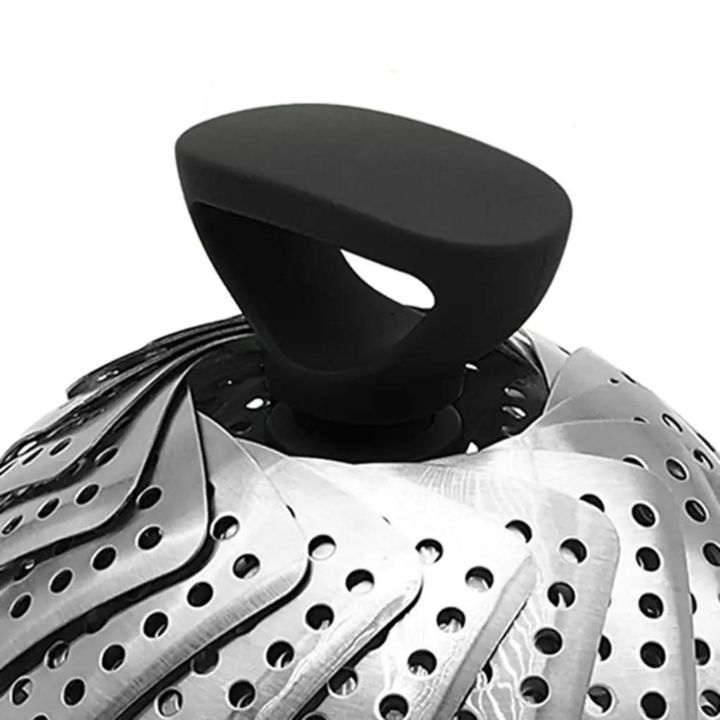 

9-дюймовая Складная Пароварка из нержавеющей стали, многофункциональная металлическая стойка для приготовления пищи, пароварка