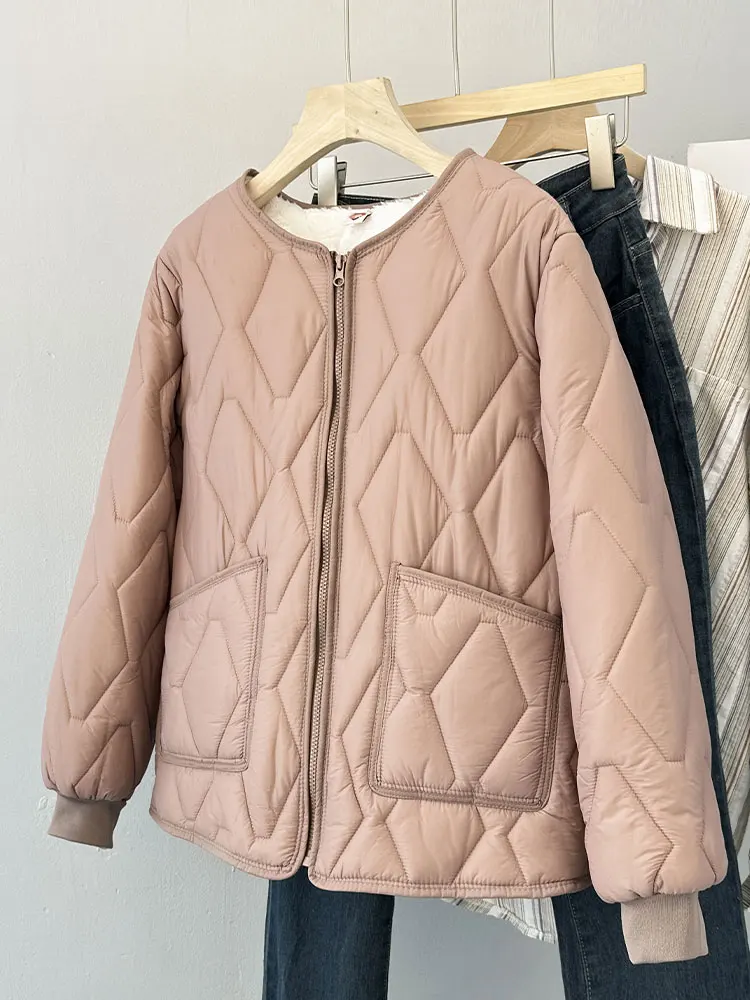 Зимний утолщенный пуховик на флисовой подкладке Одежда хлопковой Внутренняя