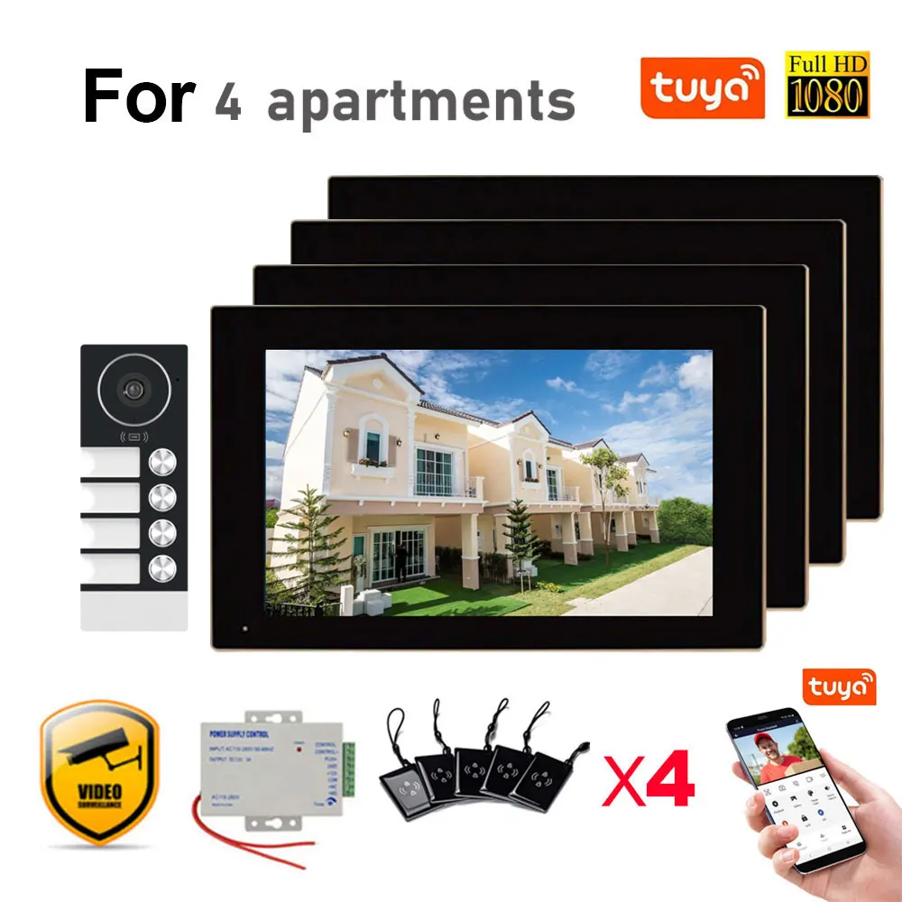 

HSmartcam 10-дюймовый проводной видеодомофон