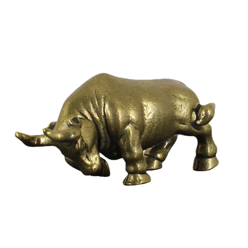 Новинка латунная металлическая фигурка Bullfighting украшение для стола домашний