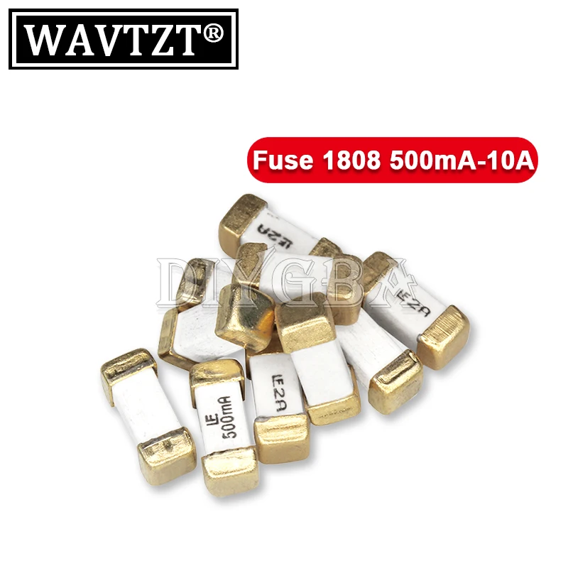 10 шт. SMD быстродействующий предохранитель Gold 1808 AC 0451 A mA 1A 2A 3A 4A 5A 6.3A 8A 10A 12A 15A 500mA 750MA новые ультра-быстрые предохранители