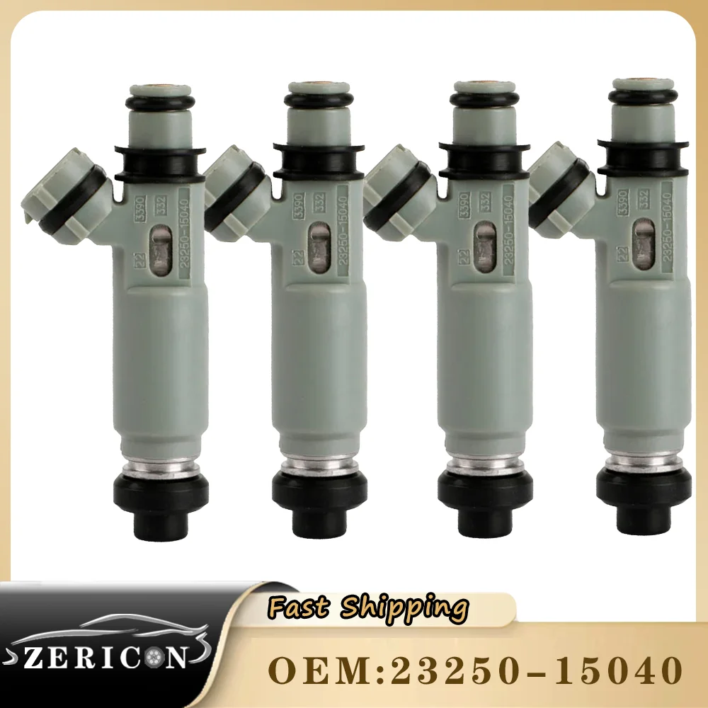 

4PCS/Lot 23250-15040 Brand New 23209-15040 Fuel Injector Nozzle for TOYOTA Corolla 1.6L 4A-FE 1997~1999 2325015040 2320915040