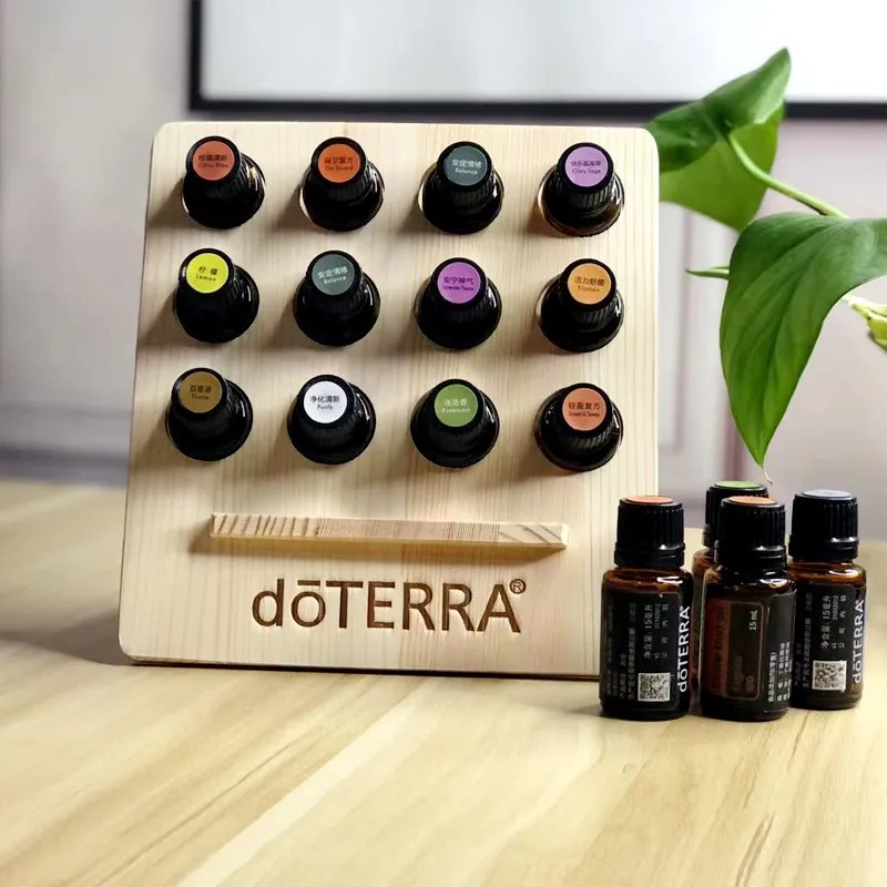 

Деревянная подставка для бутылок DoTERRA, 12 отверстий, 15 мл