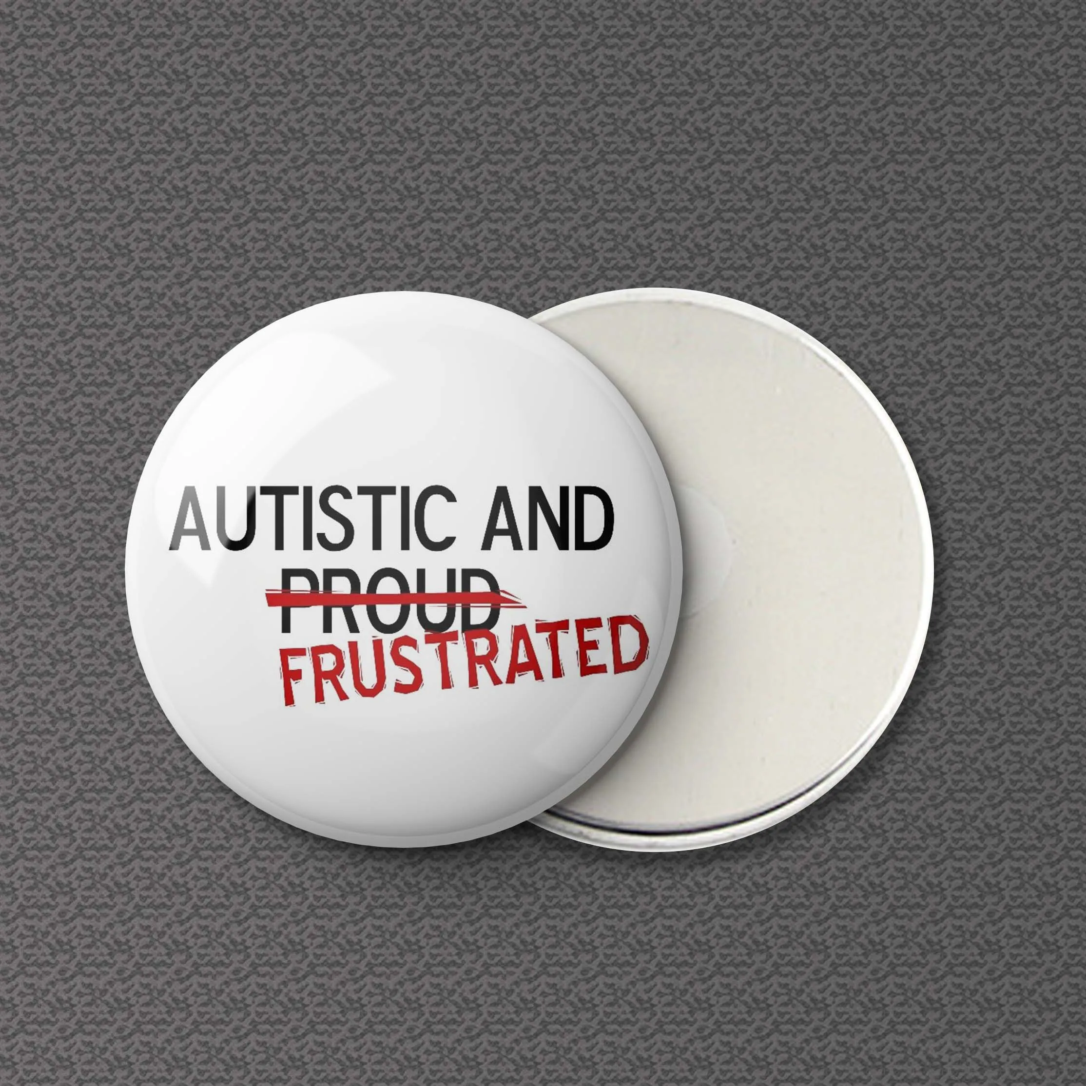 

Autistic But Frustrated Refrigerator Magnet Decor Kitchen Funny Metal Board Magnetic Cute Cartoon Lover Fashion Home Fridge