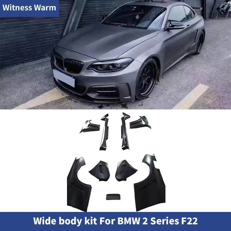 Фото Для BMW 2 серии F22 m235 FRP Комплект широкого кузова из углеродного волокна Боковые юбки Автомобильные колеса Брови Модификация крыла автомобиля 2014+ №1