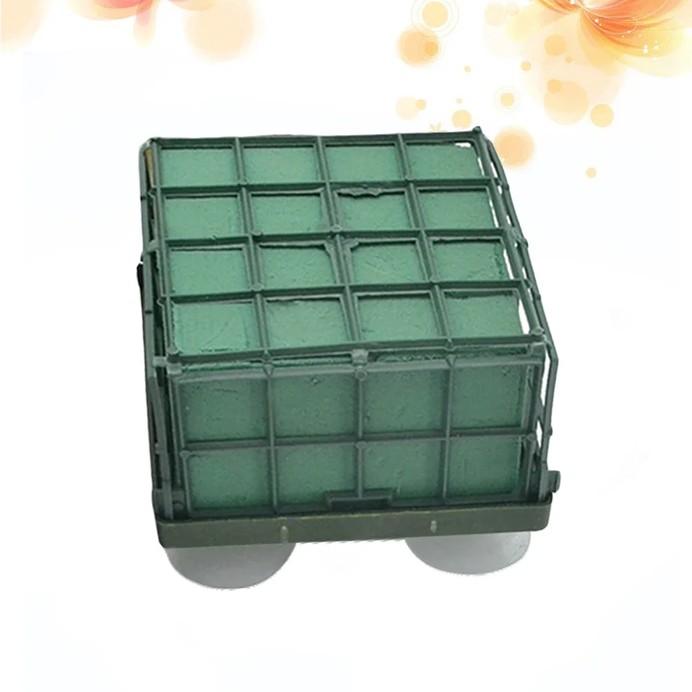 

Floralflower Cage Holder Fresh Wedding Flowerssucker Car Base Square Decoration Bowl Arrangement Mud Blocks Styrofoam Wet Decor