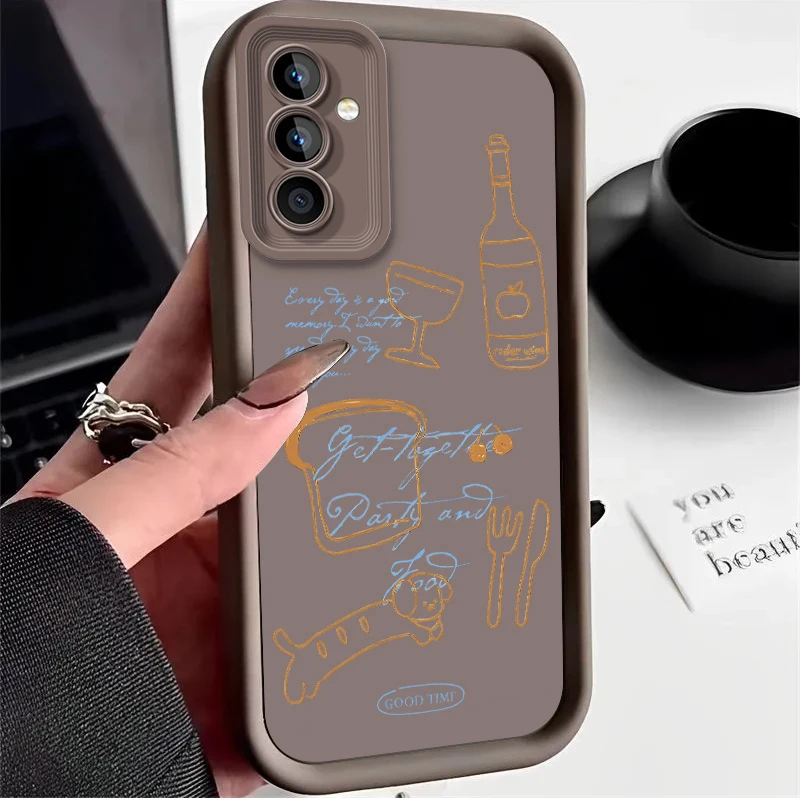 Фото Чехол с бантом для Samsung Galaxy A53 A50 A50S A36 5G A35 A34 A33 A32 A30 A26 A24 A23 A22 A20 A16 A15 A14 A13 A12 4G A06 M55 Cover №4