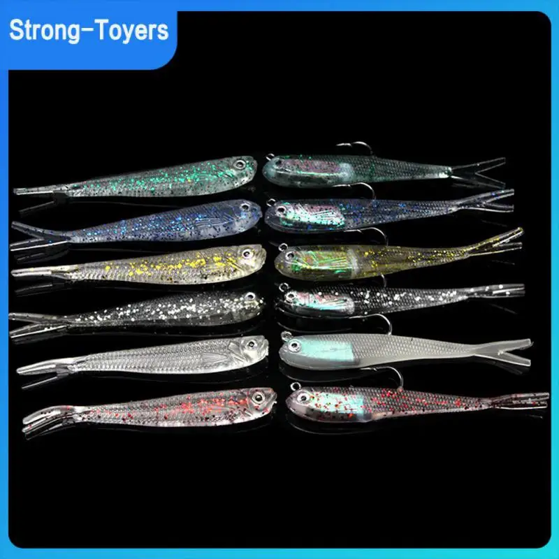 

Гибкая бионическая приманка, плавающий прочный рыболовный крючок, высокая имитация внешнего вида с крючком, мягкая рыба, искусственная при...