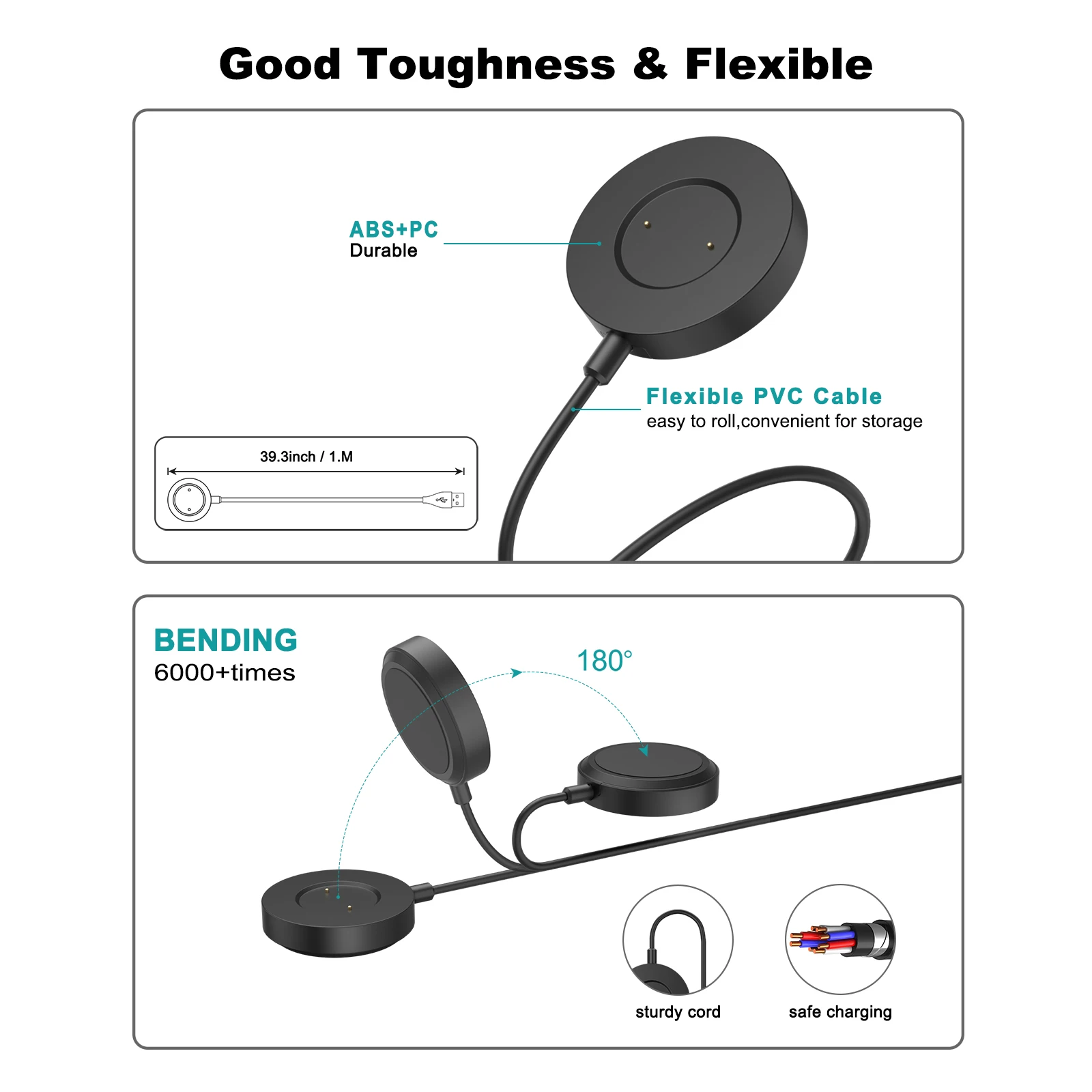 USB Charger Charging Dock Stand For Huawei Watch GT 46mm 42mm/GT2 46mm 42mm/GT 2e/Honor Magic Watch 2 46mm 42mm Charger