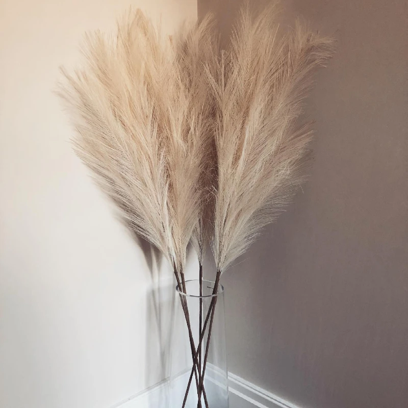 

1Pcs 110cm Artificial Pampas Grass Bouquet New Year Holiday Wedding Party Home Decor Decoration Plant Simulation Flower Reed