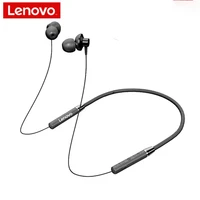 original lenovo he05 neckband bluetooth earphones wireless earbuds earphone magnetic sports running music hifi stereo headset