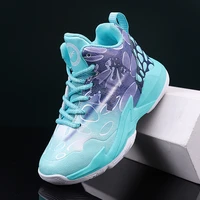 2022 boys basketball shoes top soft non slip kids sneakers thick sole children sports shoes outdoor girls boy trainer basket