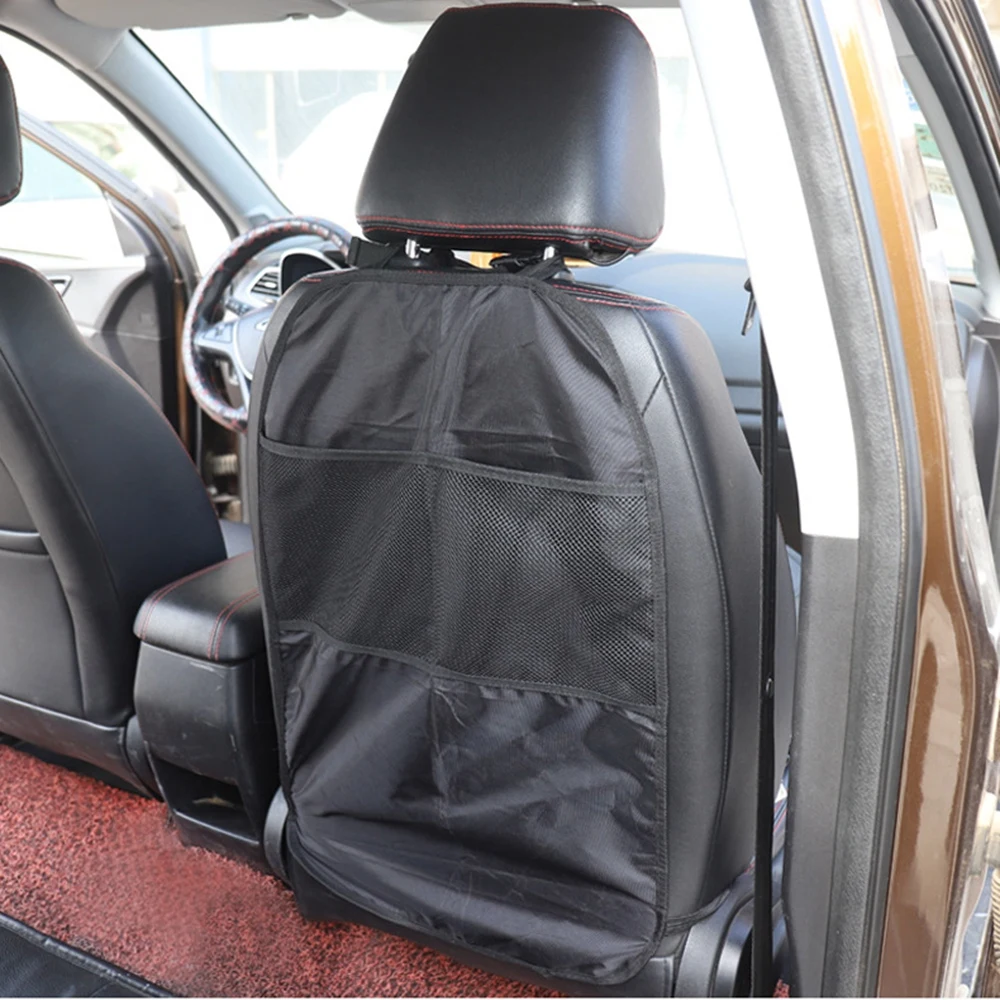 

Car Seat Back Protector Cover For Children Kids Baby Anti Mud Dirt Auto Seat Cover Anti Kick Mat With Car Storage Bags 66x43cm