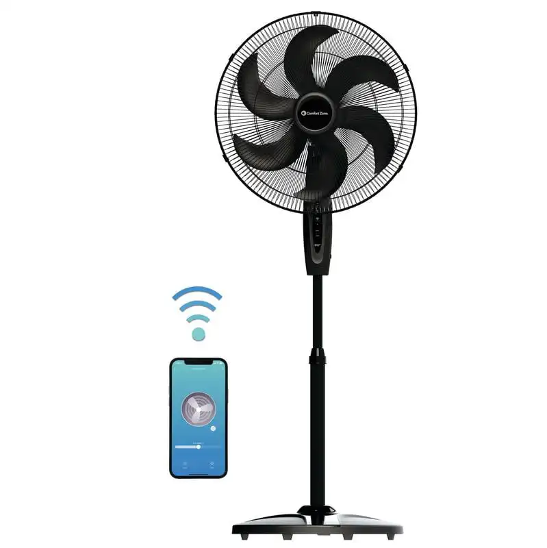 

Smart WiFi Pedestal Fan in Black