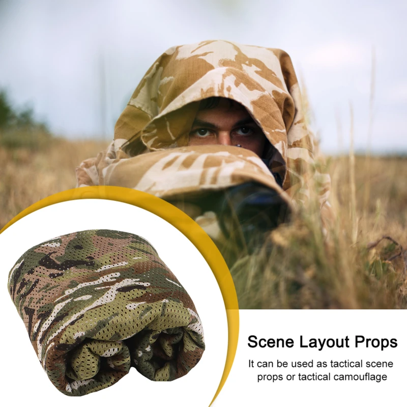 

Single Camouflage Mesh Fabric Shade Net Camo-net Garden Home Decoration Fence Shade Awning Cover Hunting Accessory 1.5M Wide