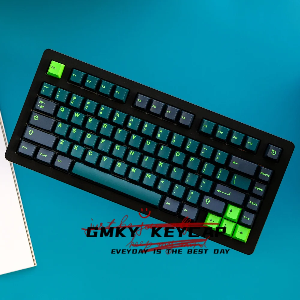 Колпачки для клавиш GMKY WAV контрастных цветов, колпачки для клавиш вишневого профиля с двойным штрихом из АБС-пластика, колпачки для клавиш ABS для механической клавиатуры MX Switch