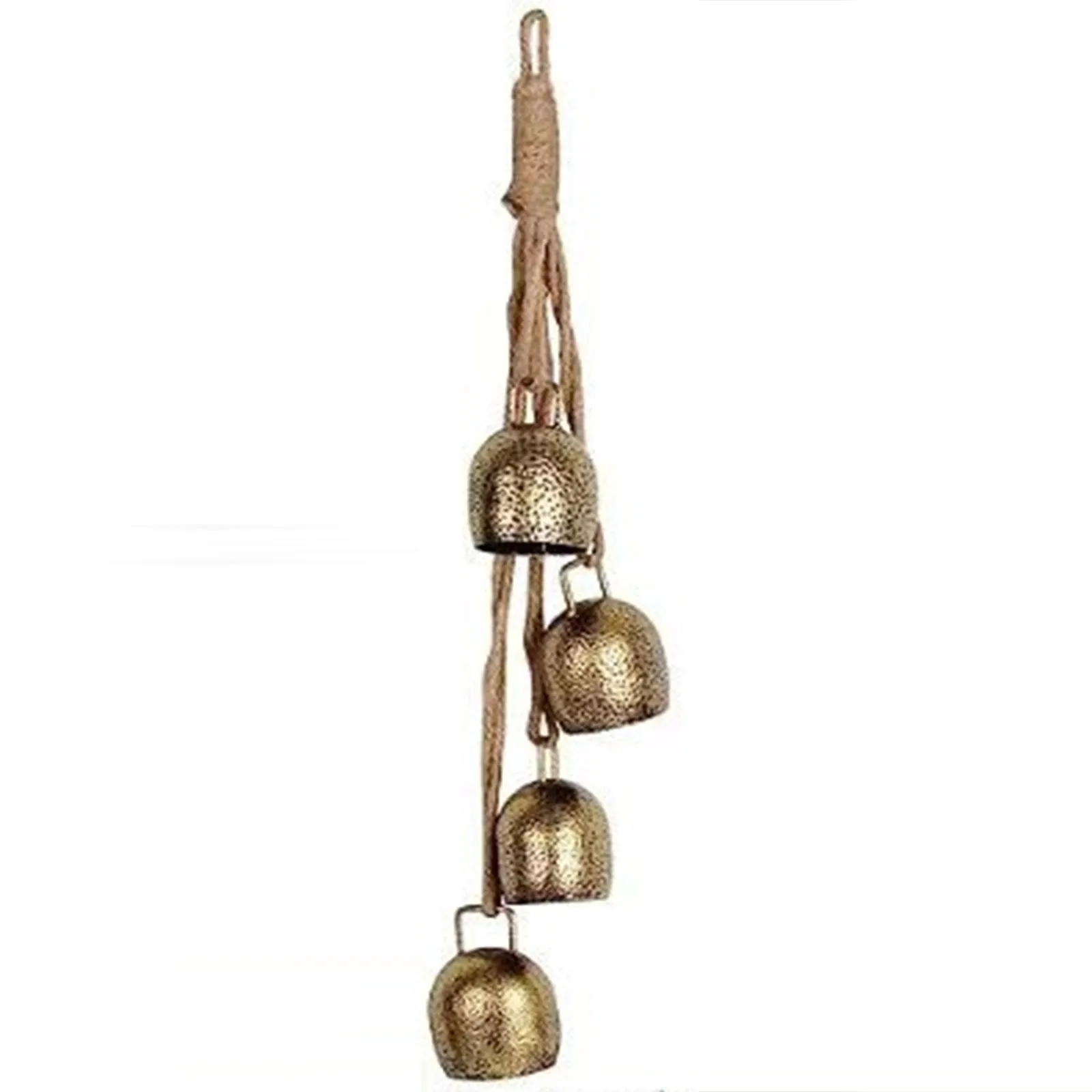 

Железная кованая колокольчик ручной работы, настенная веревка с латунной отделкой, 4 колокольчика, рождественские колокольчики, дверные звонки, аксессуары для украшения