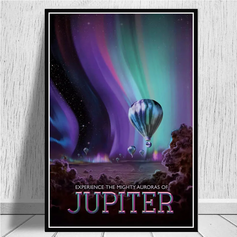 

Space Travel Universal Planet Mars poster and print wall art Canvas painting Pictures aesthetic room decor Cuadros