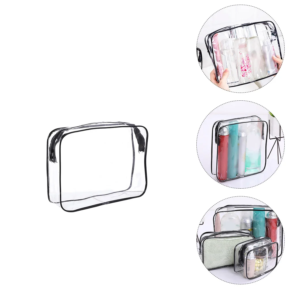 

3Pcs Transparent Storage Bags Waterproof Bags Travel Toiletry Bags