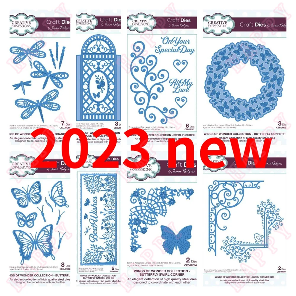 

Metal Cutting Dies Dragonflies Butterflies Rose Scrapbook Diary Decoration Paper Craft Embossing Mould DIY Greet Card Handmade