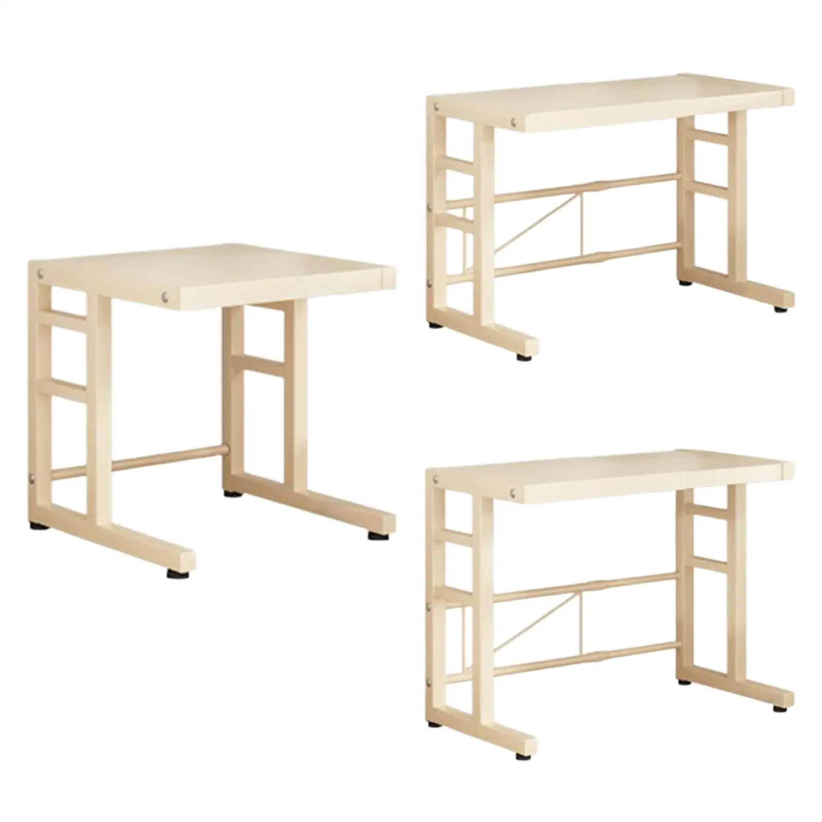 Microwave Oven Rack 2 Tier Adjustable Kitchen Countertop Organizer Heavy Duty Counter Shelf Stand Baker