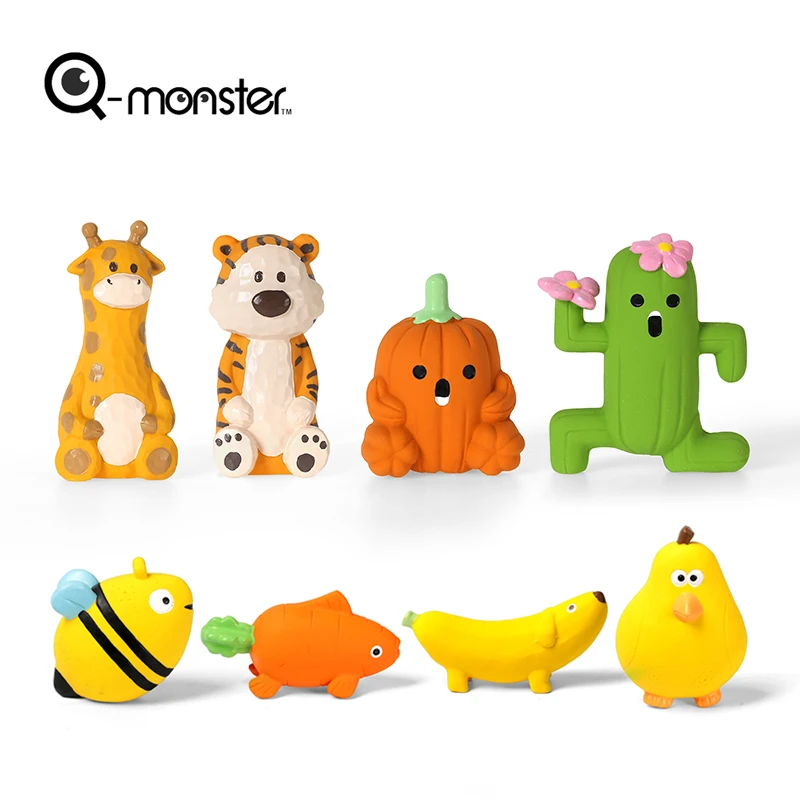 

Qmonster Dog Toy Natural Latex Sound Bite Resistant Children's Pet Small Medium Large Dog Molars Ball