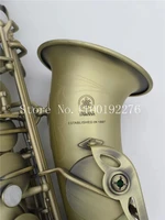 alto saxophone reference yas 62 antique copper plated e flat professional musical instrument with mouthpiece reed neck free ship