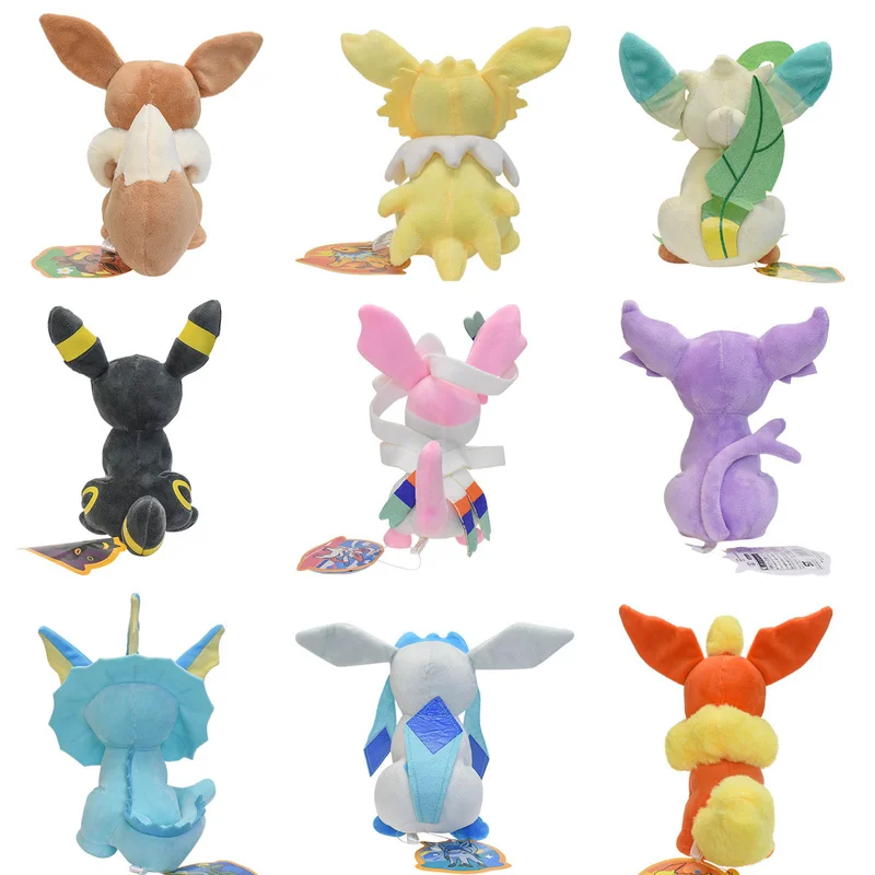 

20 см милый покемон аниме Eevee Jolteon Flareon Vaporeon Umbreon Sylveon Leafeon Jelly высококачественные плюшевые игрушки подарок для детей