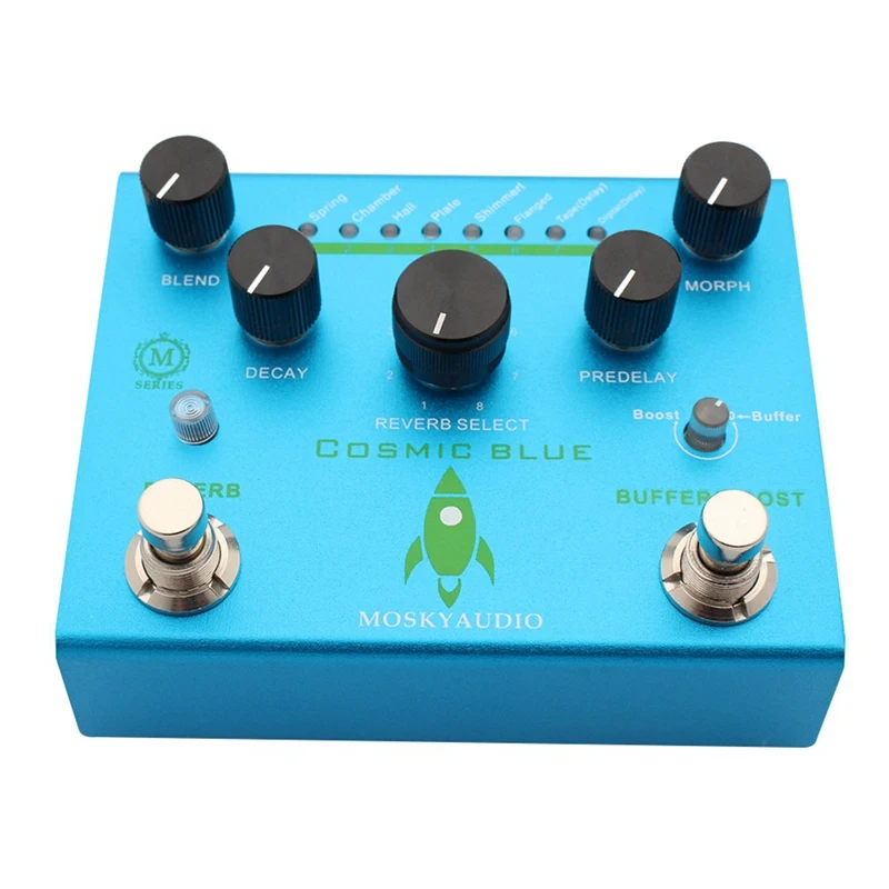 

Педаль для басовых эффектов для гитары MOSKYAUDIO COSMIC BLUE